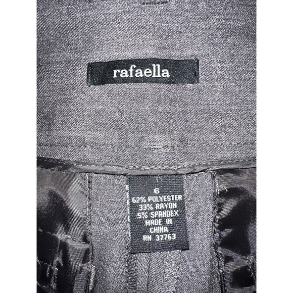 Rafaella Pants Women's 6 Gray Dress Slacks - Picture 4 of 4